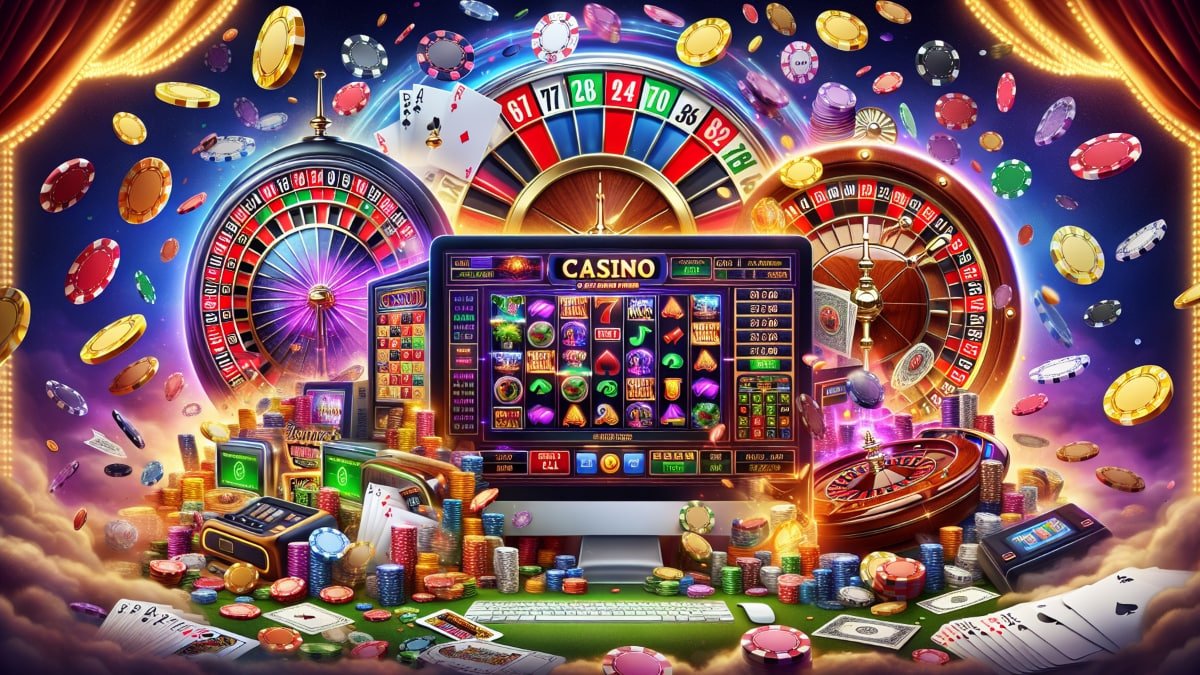 Sports and casino-style entertainment area for adult users
